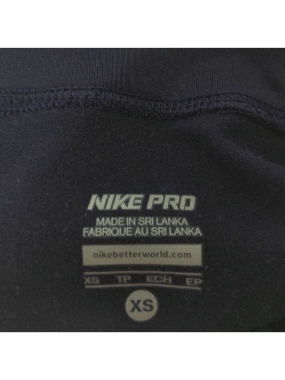 Nike Pro Hyperwarm Women's Top Purple XS Side Tie - Picture 3 of 5